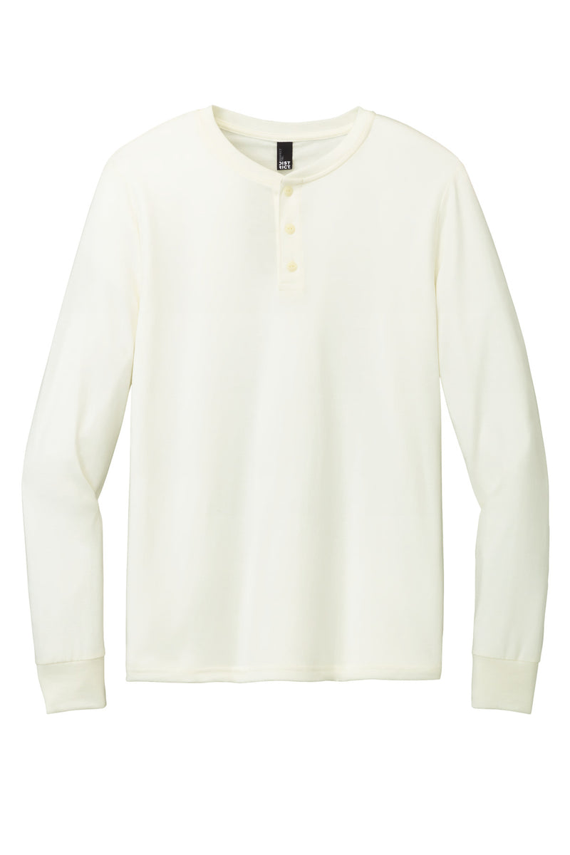 District Perfect Tri Long Sleeve Henley - Natural