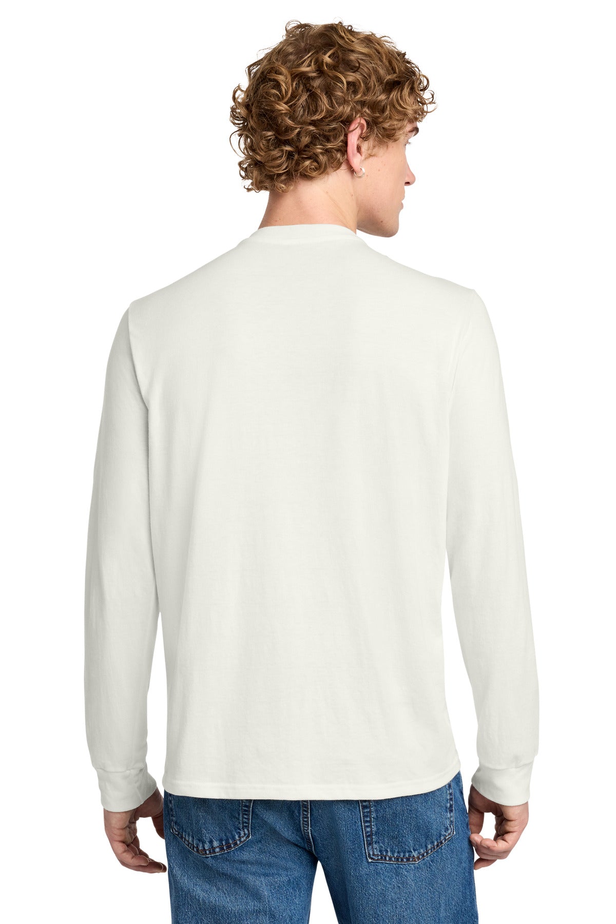District Perfect Tri Long Sleeve Henley - Natural