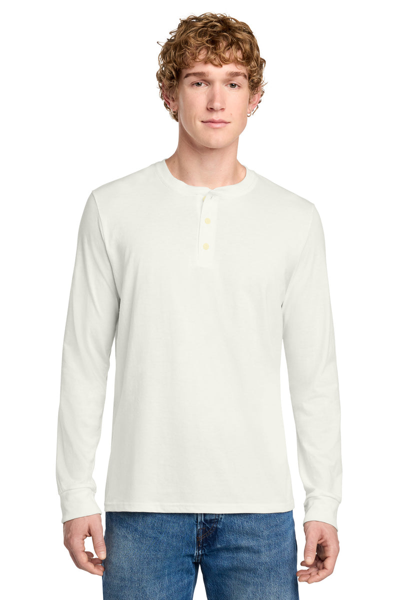 District Perfect Tri Long Sleeve Henley - Natural