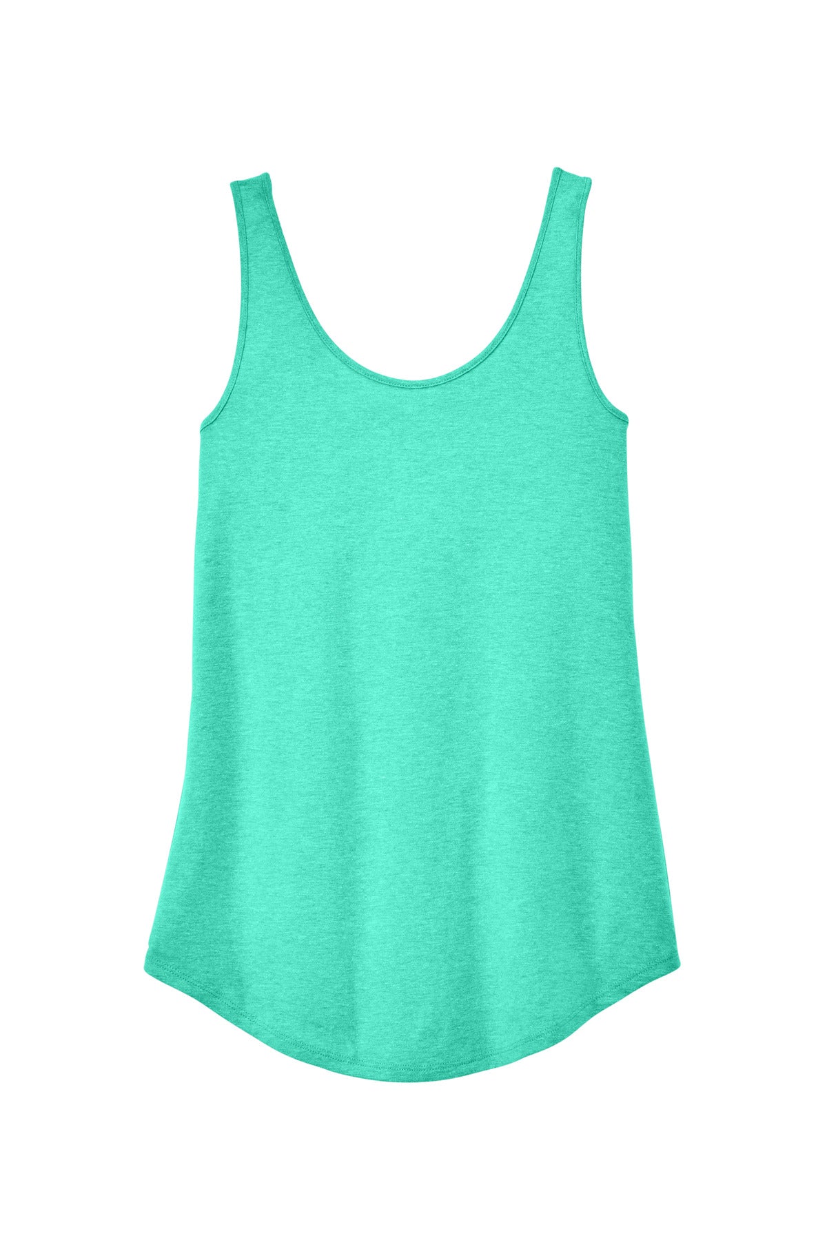 District Women's Perfect Tri Relaxed Tank - Aqua Heather