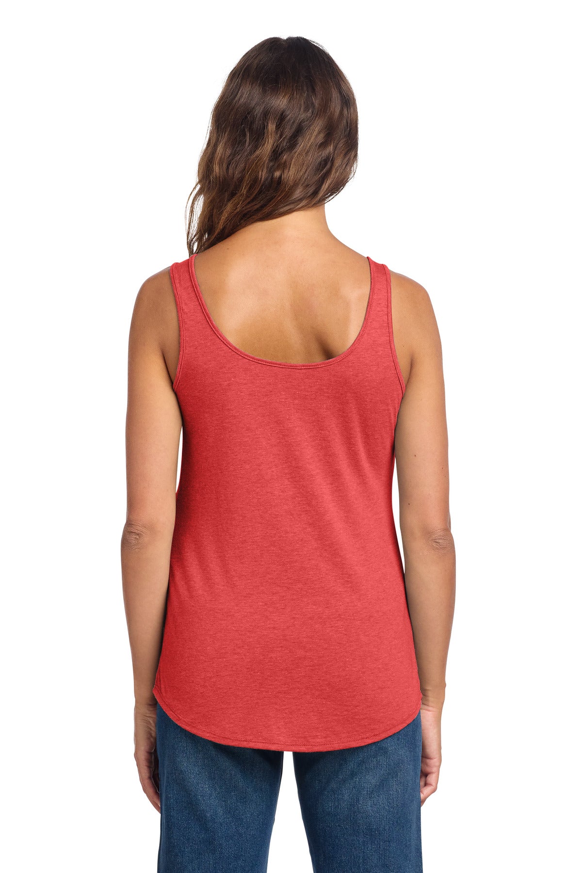 District Women's Perfect Tri Relaxed Tank - Red Frost