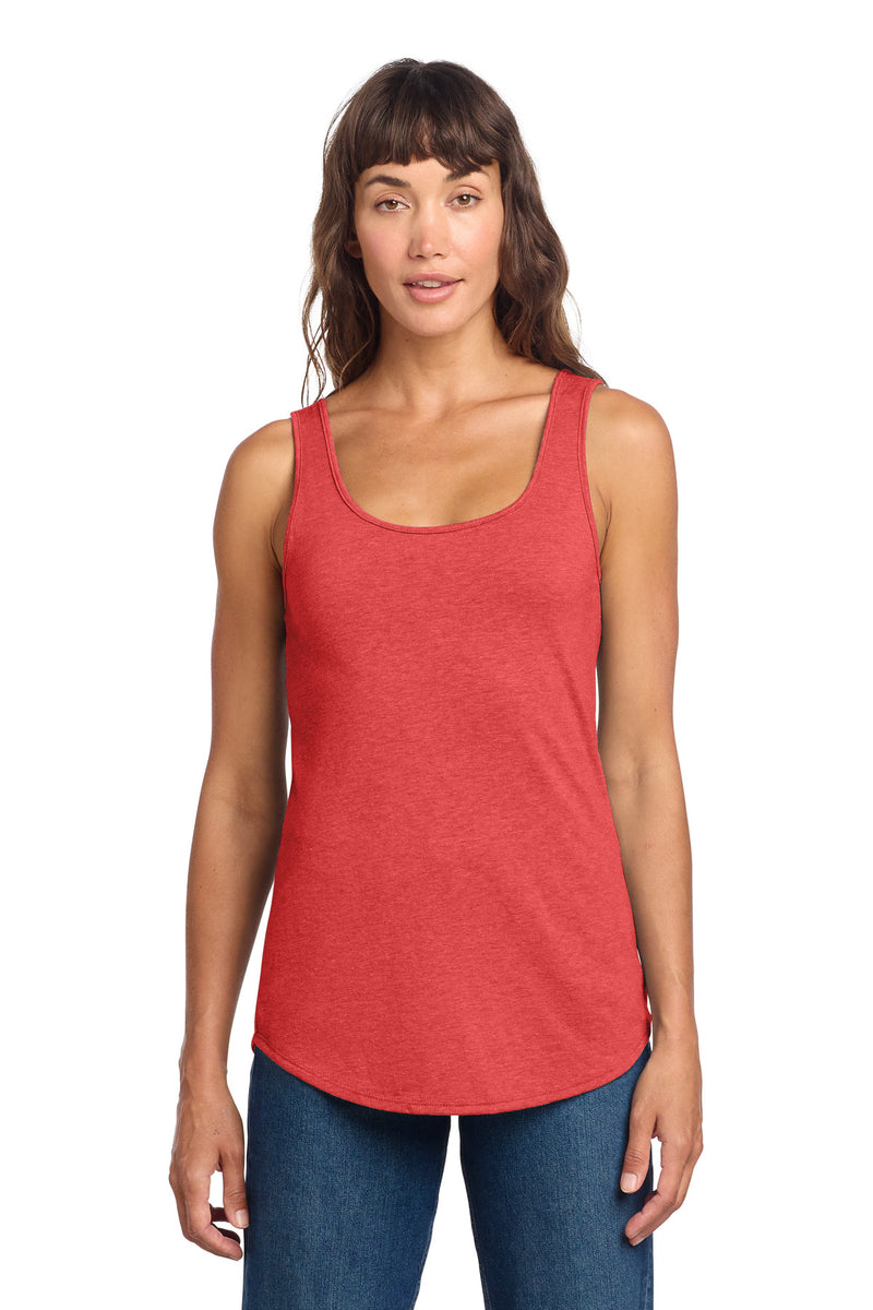 District Women's Perfect Tri Relaxed Tank - Red Frost