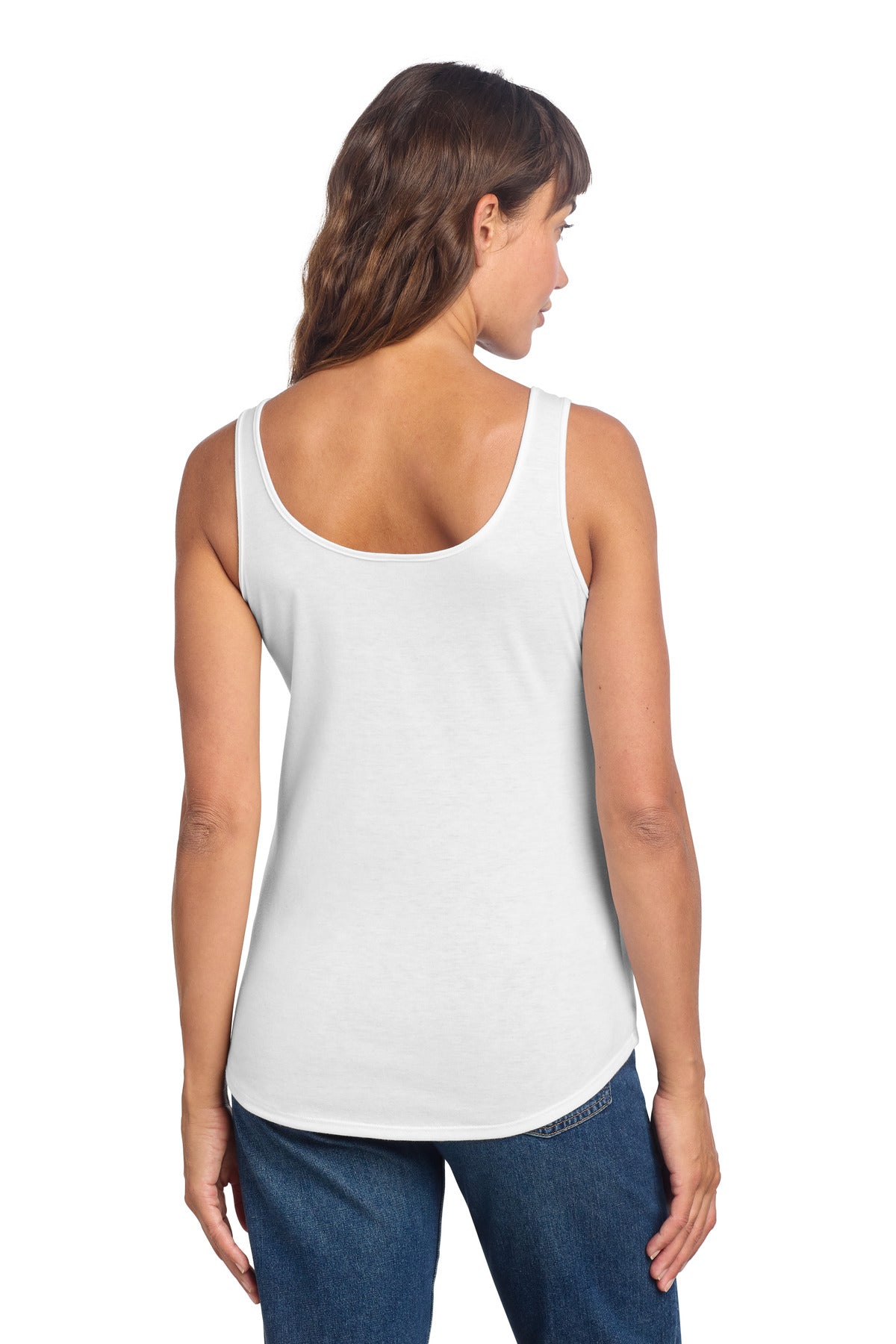 District Women's Perfect Tri Relaxed Tank - White