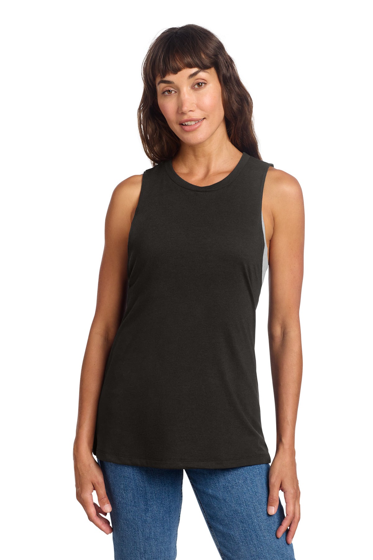 District Women's Perfect Tri Muscle Tank - Black