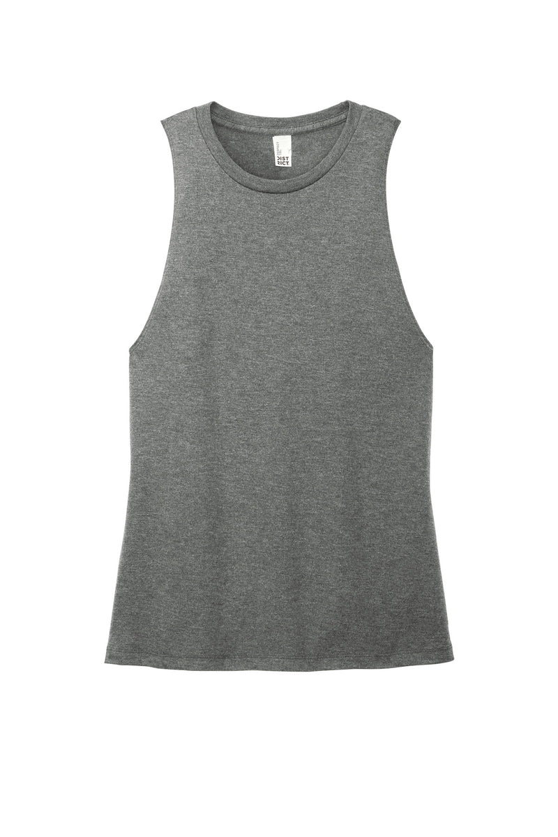 District Women's Perfect Tri Muscle Tank - Heathered Charcoal
