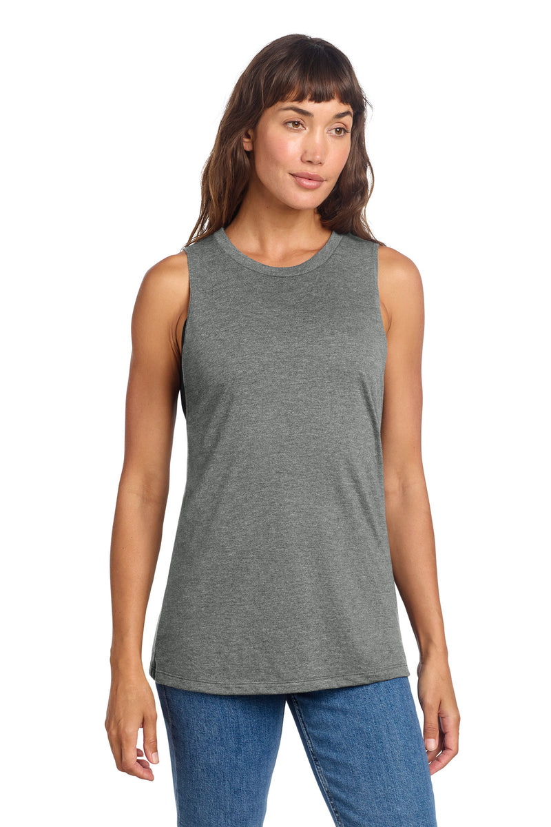 District Women's Perfect Tri Muscle Tank - Heathered Charcoal
