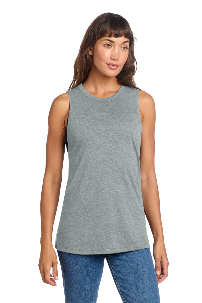 District Women's Perfect Tri Muscle Tank - Heathered Grey