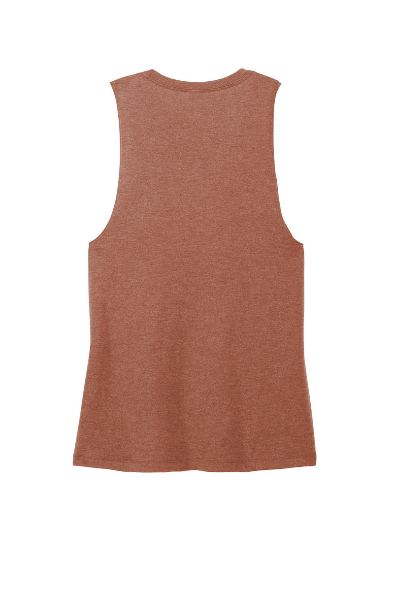 District Women's Perfect Tri Muscle Tank - Heathered Russet