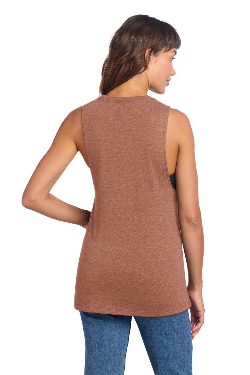 District Women's Perfect Tri Muscle Tank - Heathered Russet
