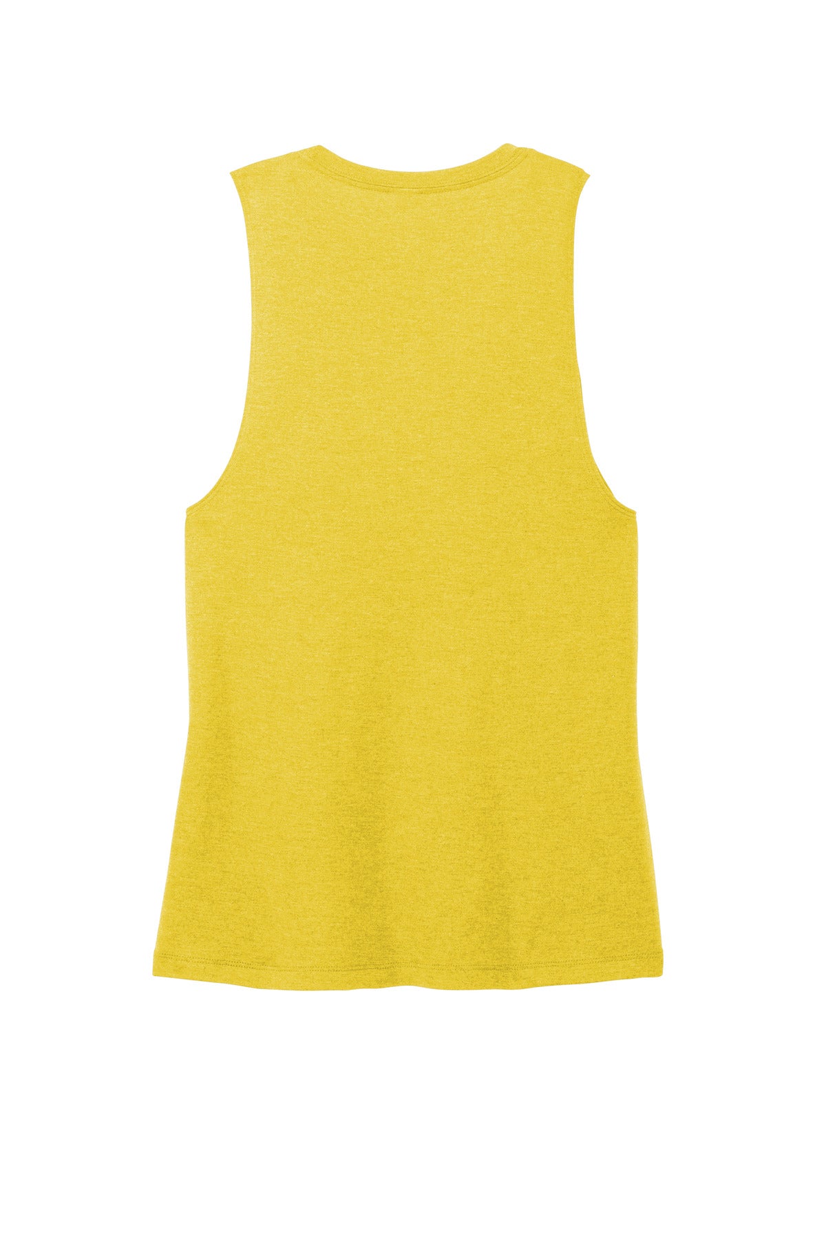 District Women's Perfect Tri Muscle Tank - Ochre Yellow Heather