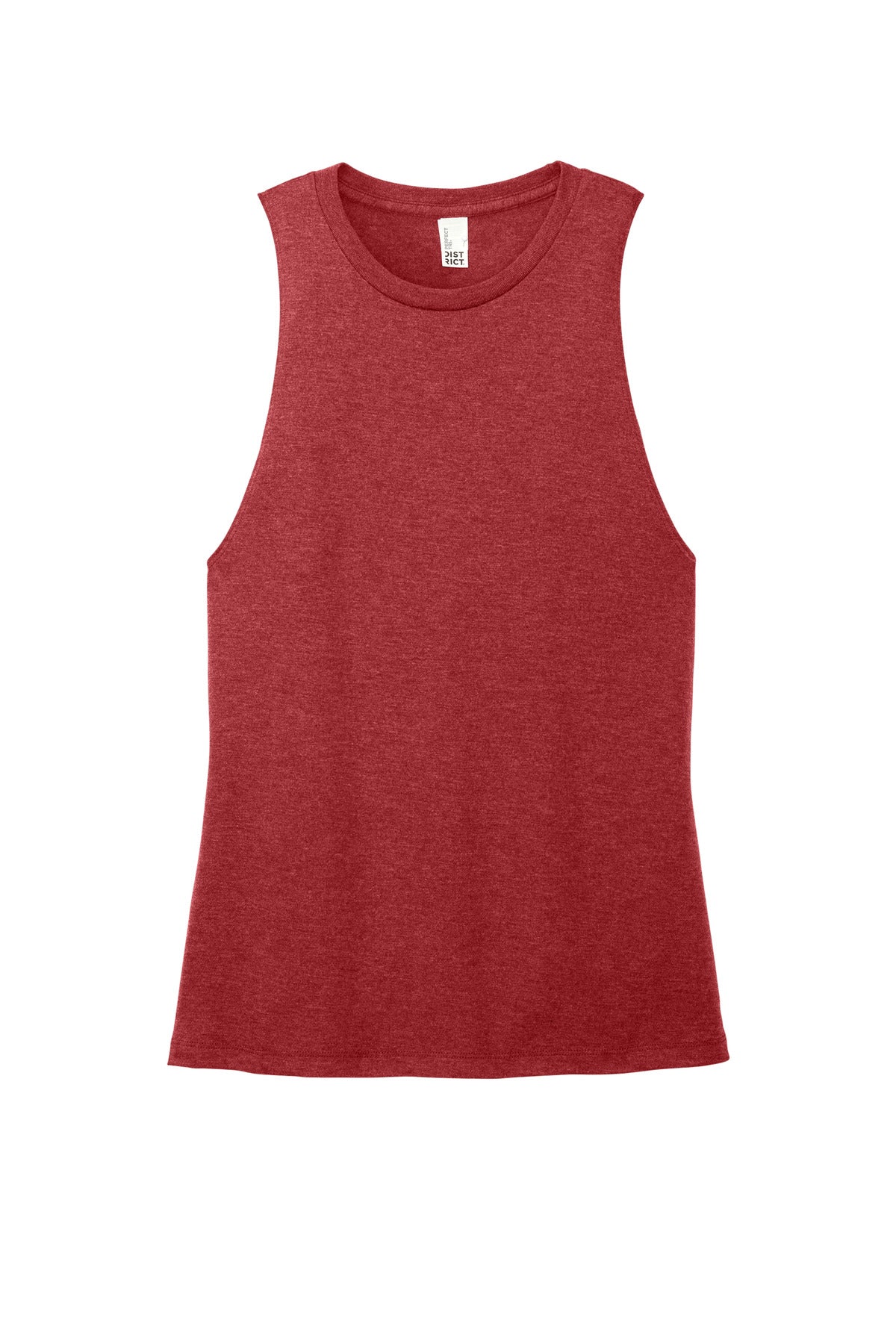 District Women's Perfect Tri Muscle Tank - Red Frost