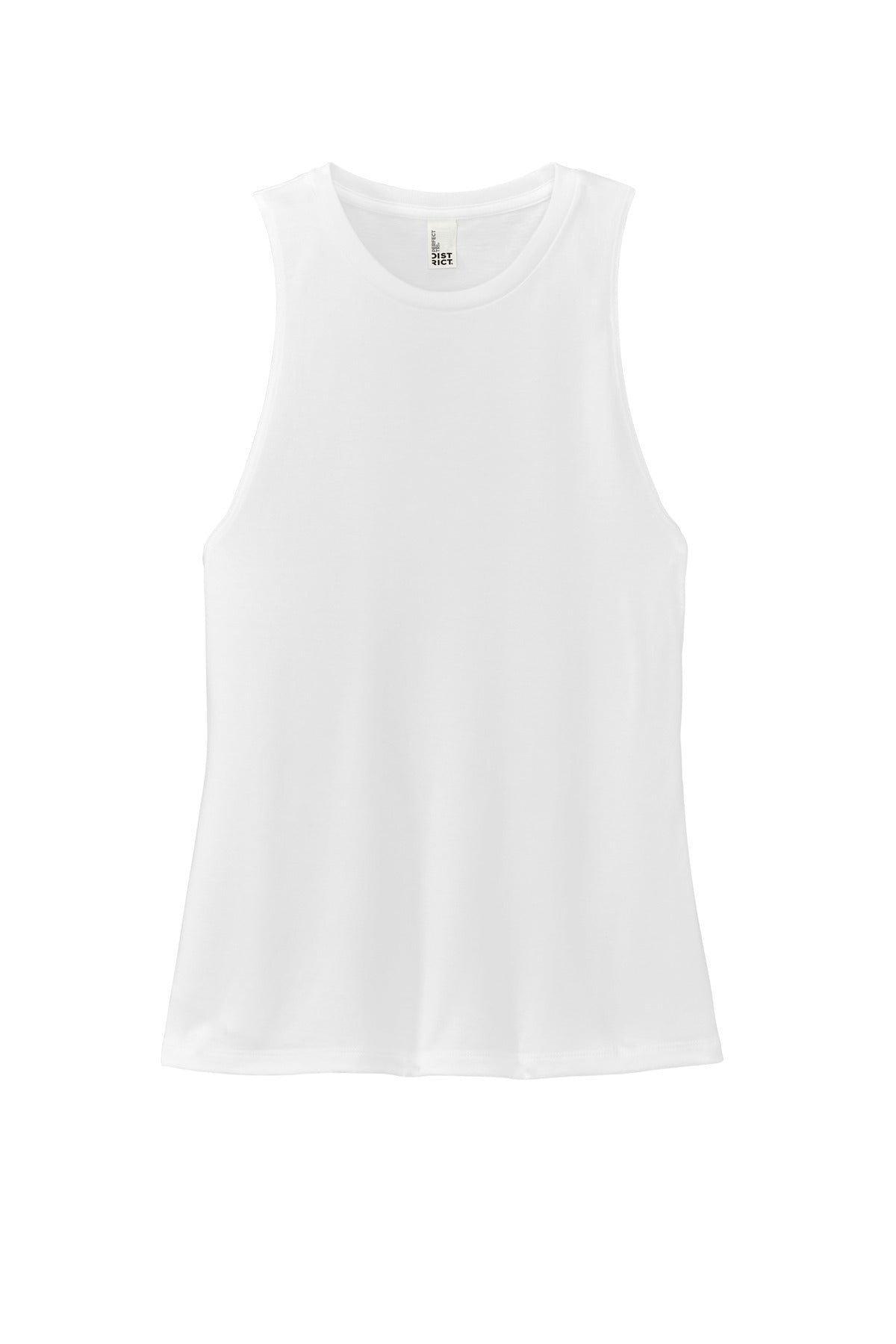 District Women's Perfect Tri Muscle Tank - White