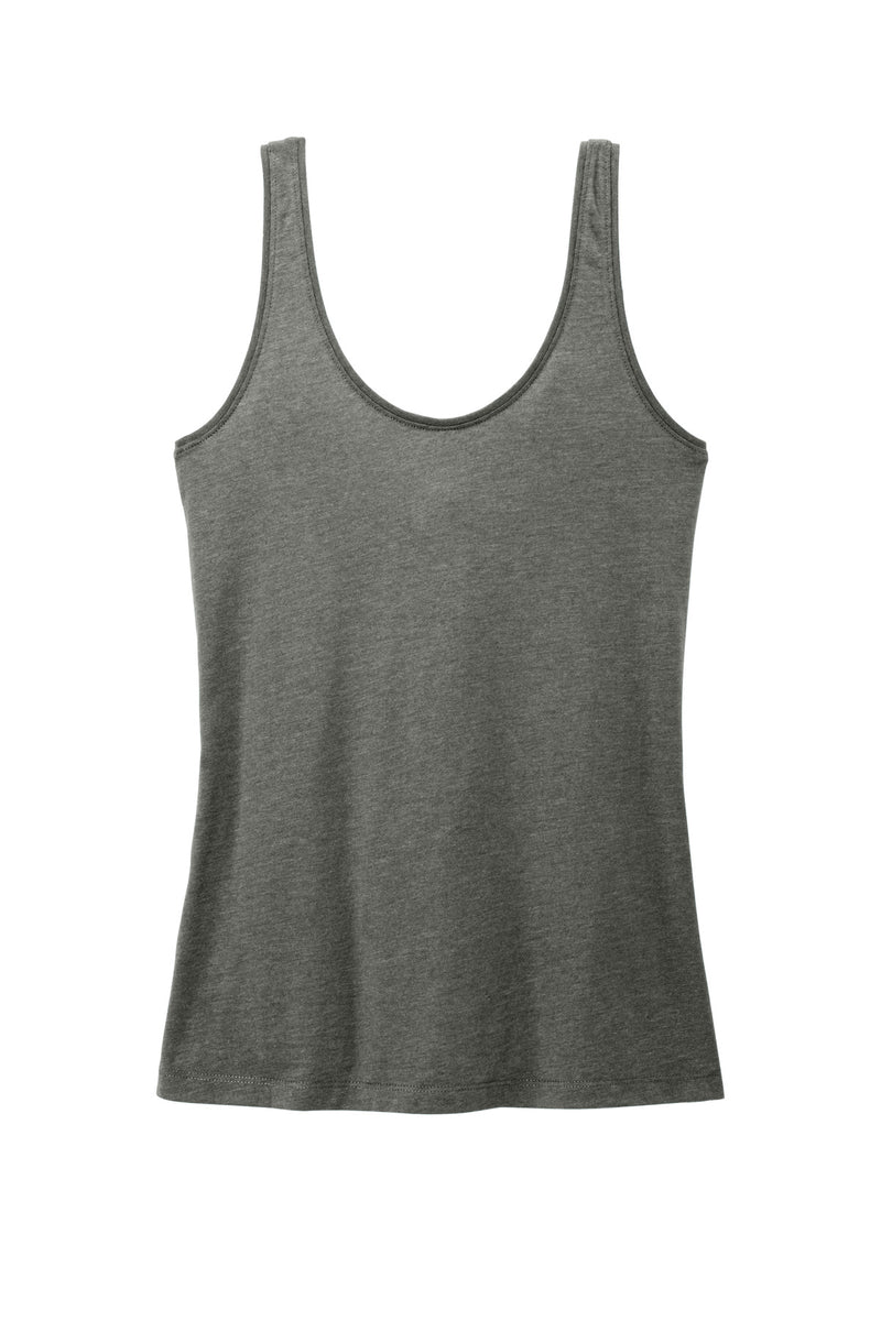 District Women's Perfect Blend CVC V-Neck Tank - Heathered Charcoal