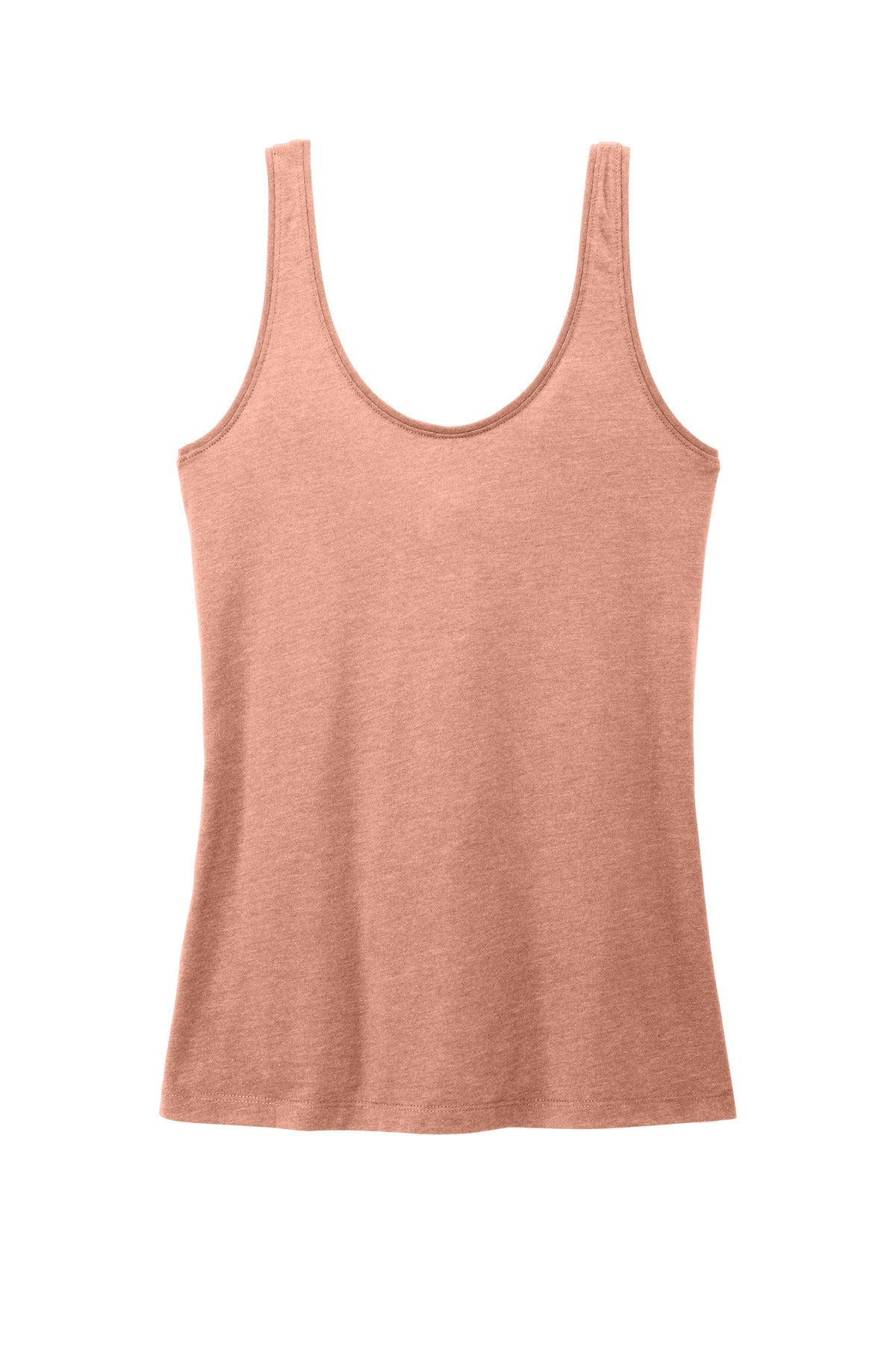 District Women's Perfect Blend CVC V-Neck Tank - Nostalgia Rose Heather