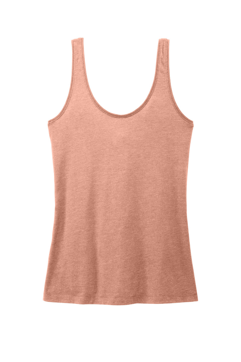 District Women's Perfect Blend CVC V-Neck Tank - Nostalgia Rose Heather
