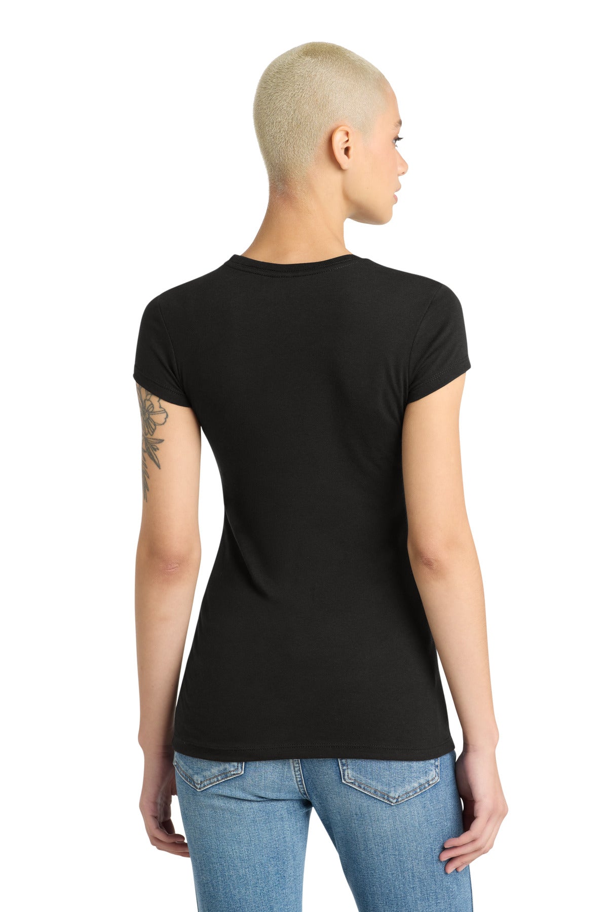 District  Women's Fitted Perfect Tri  Tee - Black