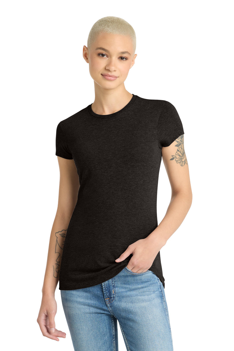 District  Women's Fitted Perfect Tri  Tee - Black Frost