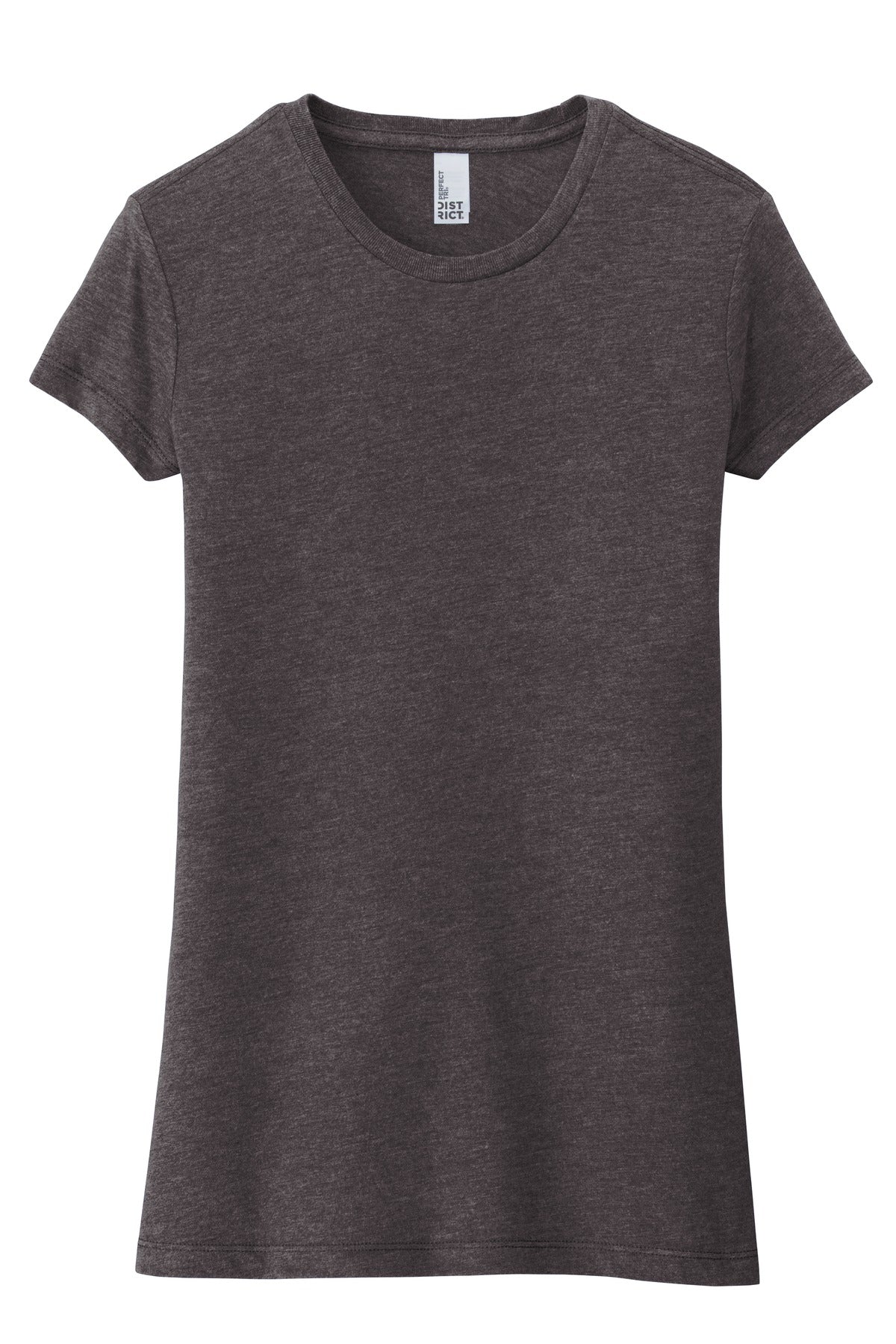 District  Women's Fitted Perfect Tri  Tee - Heathered Charcoal
