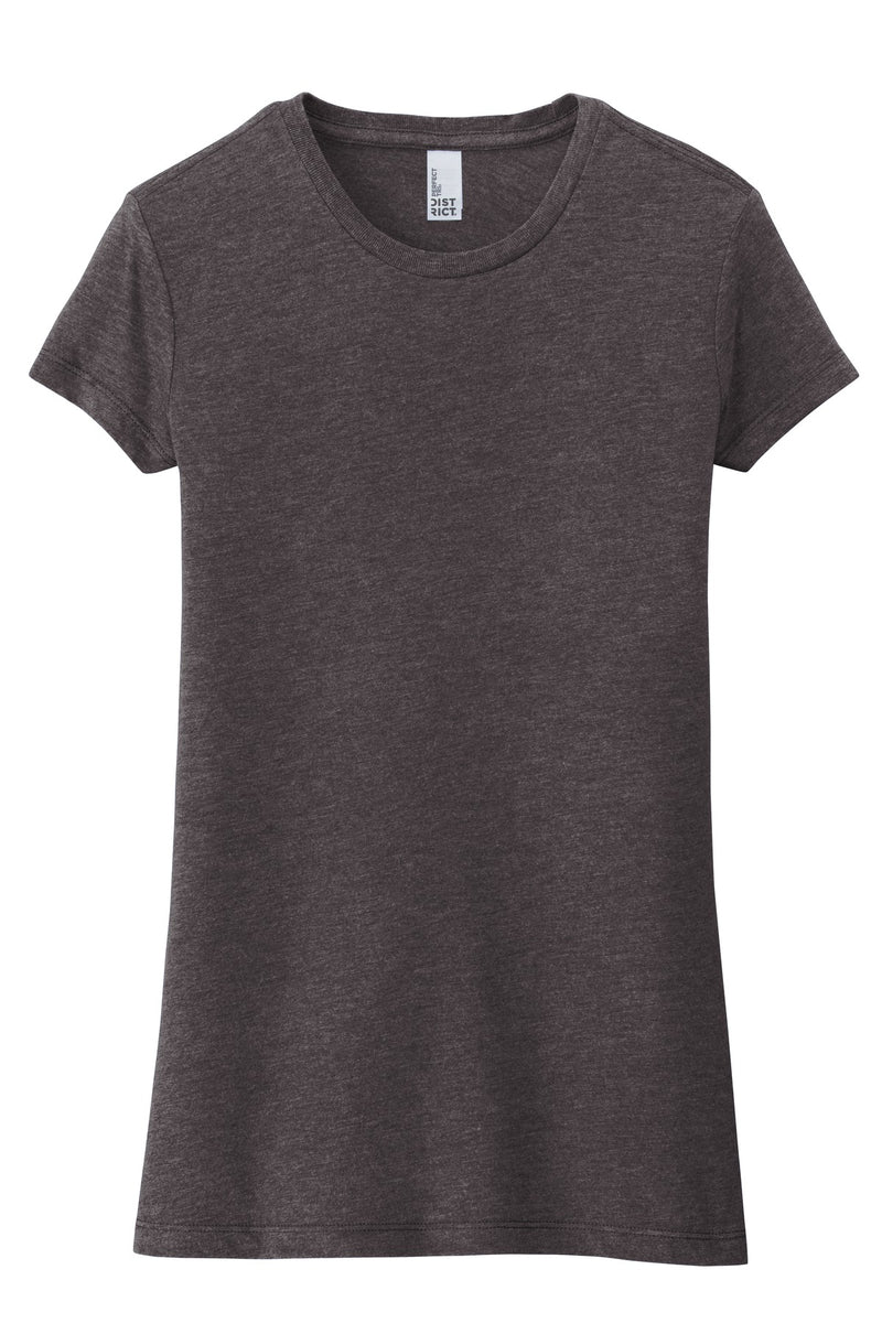 District  Women's Fitted Perfect Tri  Tee - Heathered Charcoal