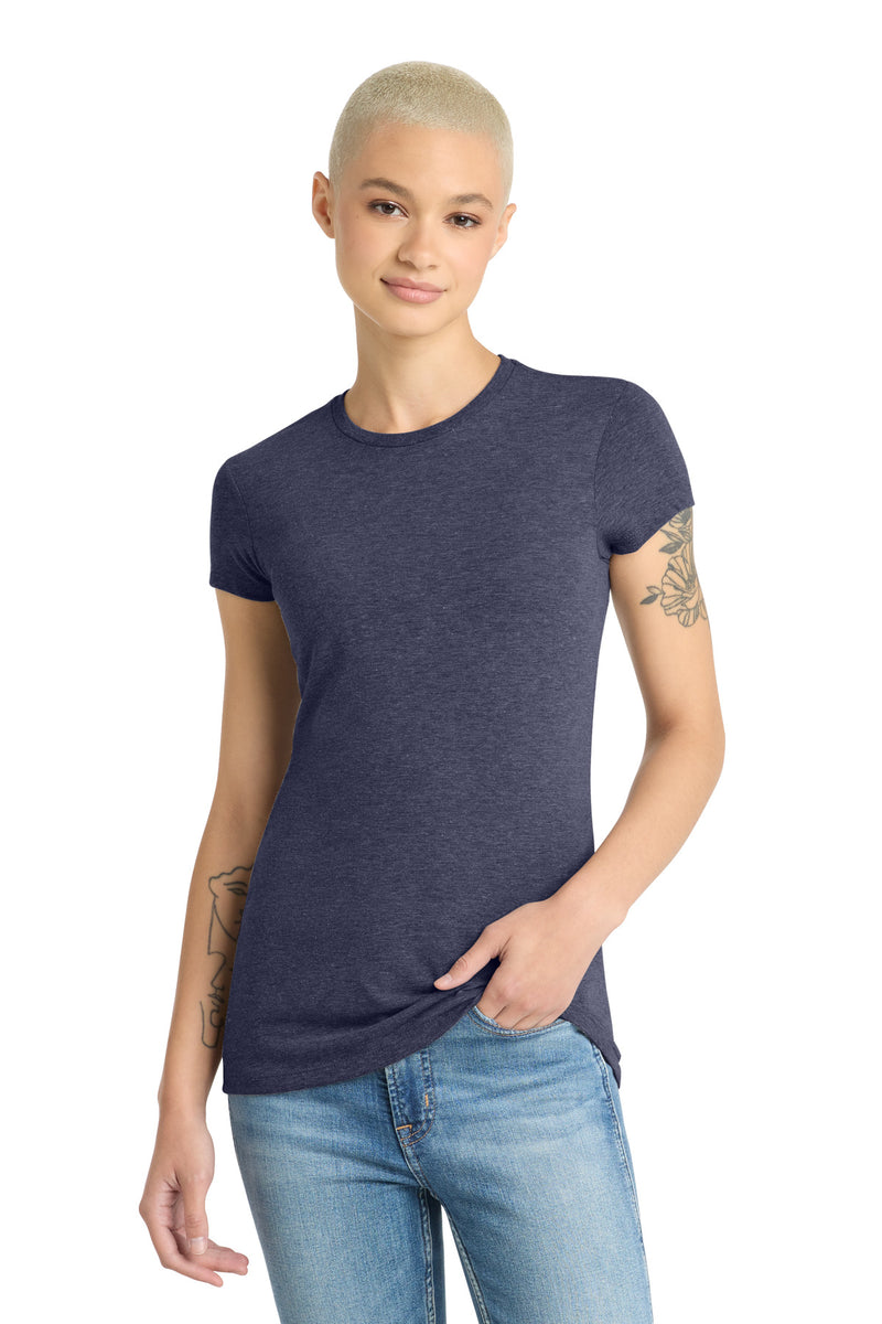 District  Women's Fitted Perfect Tri  Tee - Navy Frost