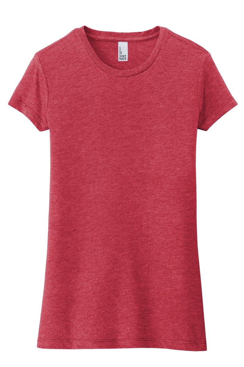 District  Women's Fitted Perfect Tri  Tee - Red Frost