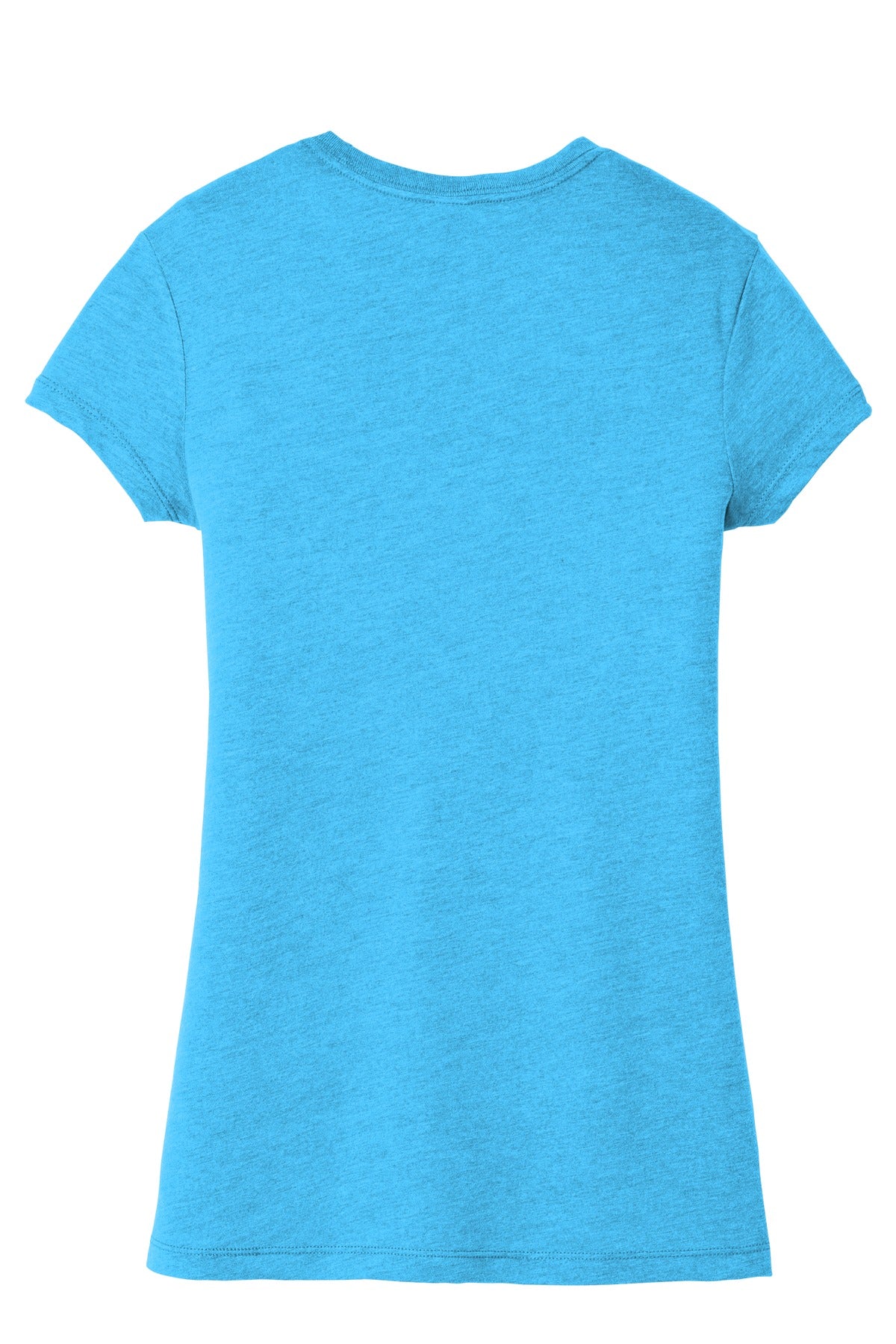 District  Women's Fitted Perfect Tri  Tee - Turquoise Frost