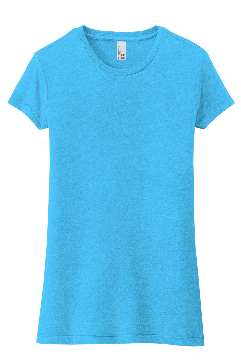 District  Women's Fitted Perfect Tri  Tee - Turquoise Frost