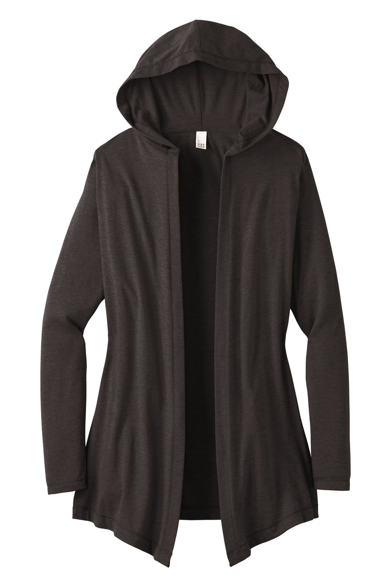 District  Women's Perfect Tri  Hooded Cardigan - Black Frost