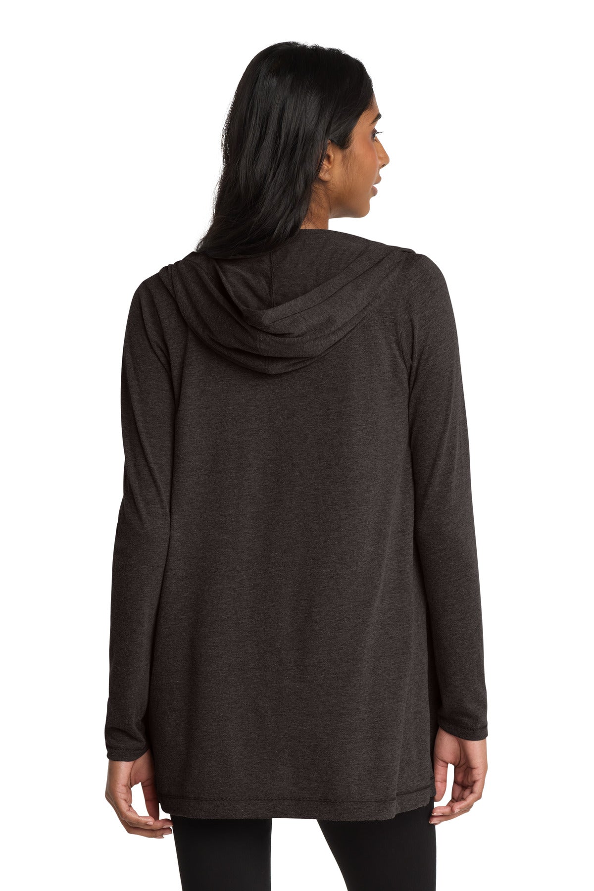 District  Women's Perfect Tri  Hooded Cardigan - Black Frost