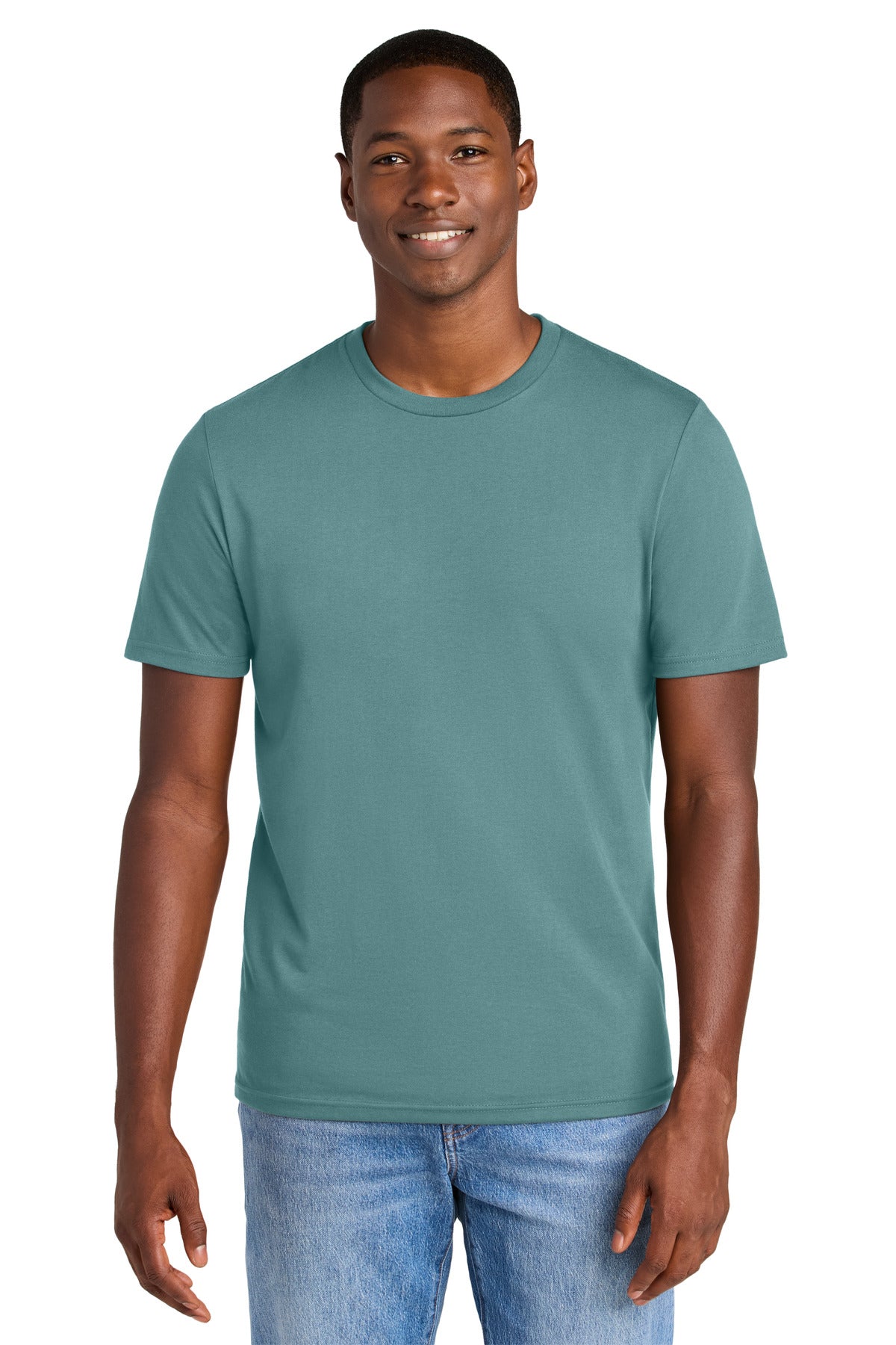 District Perfect Weight CVC Tee - Bluestone