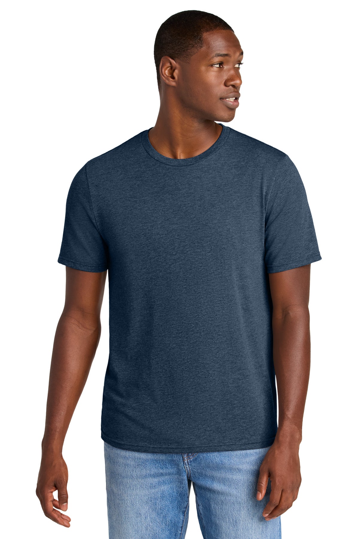 District Perfect Weight CVC Tee - Heathered Navy