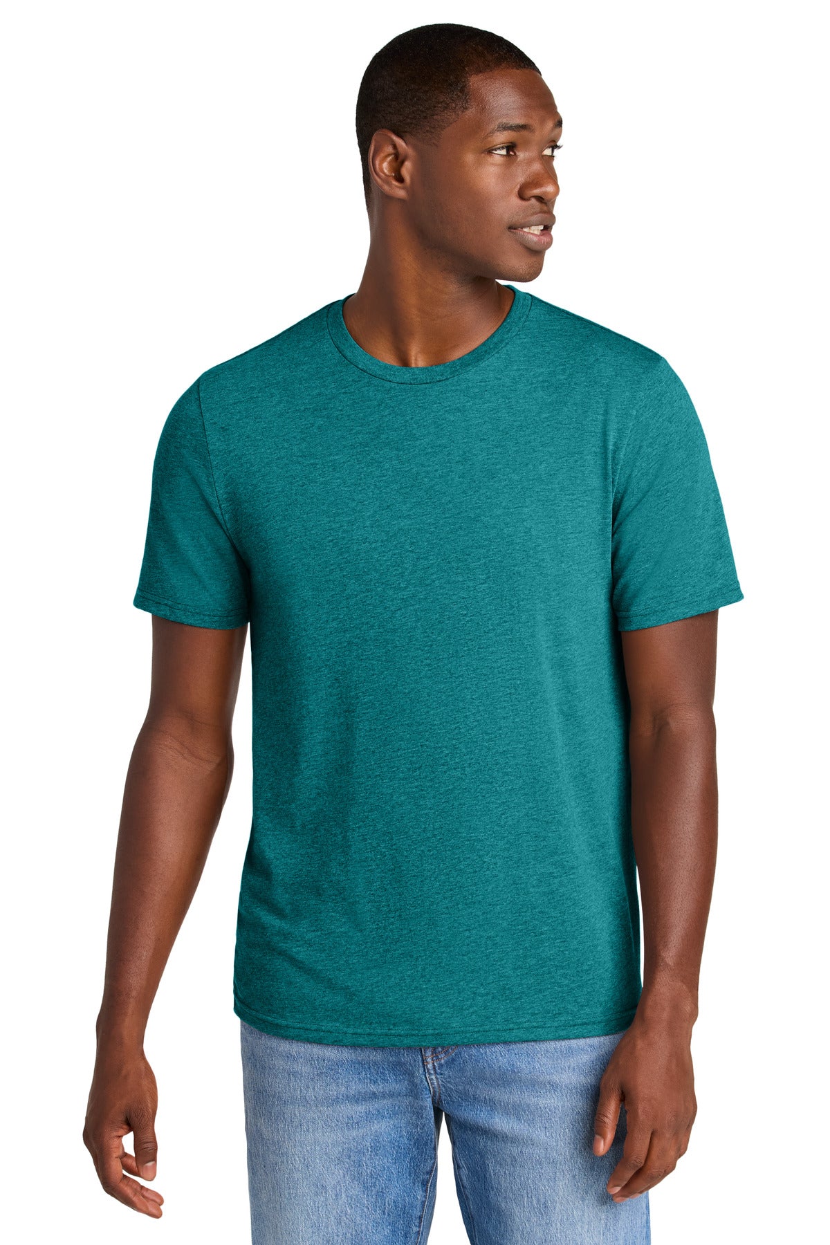 District Perfect Weight CVC Tee - Heathered Teal