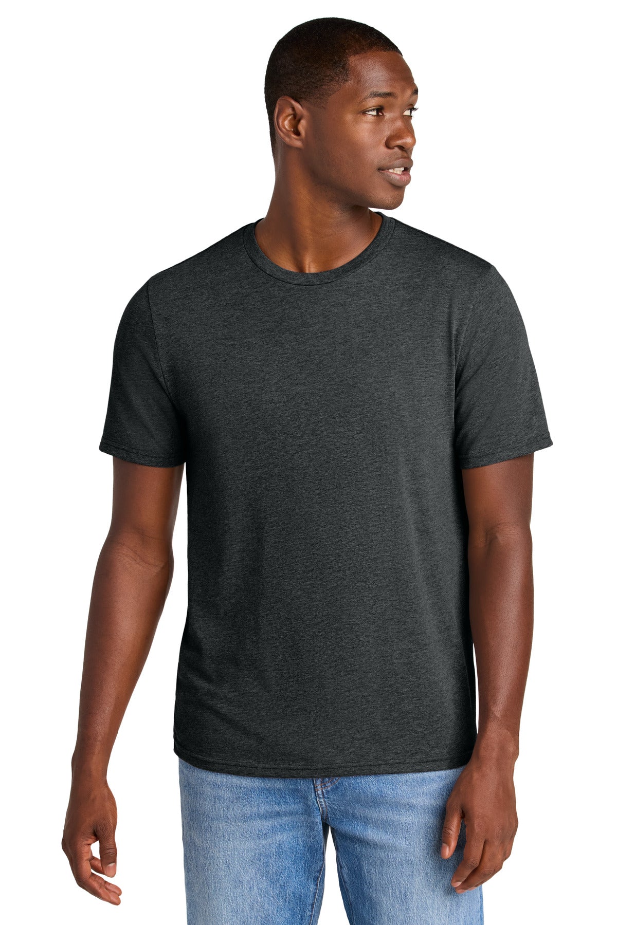 District Perfect Weight CVC Tee - Jet Black Heather