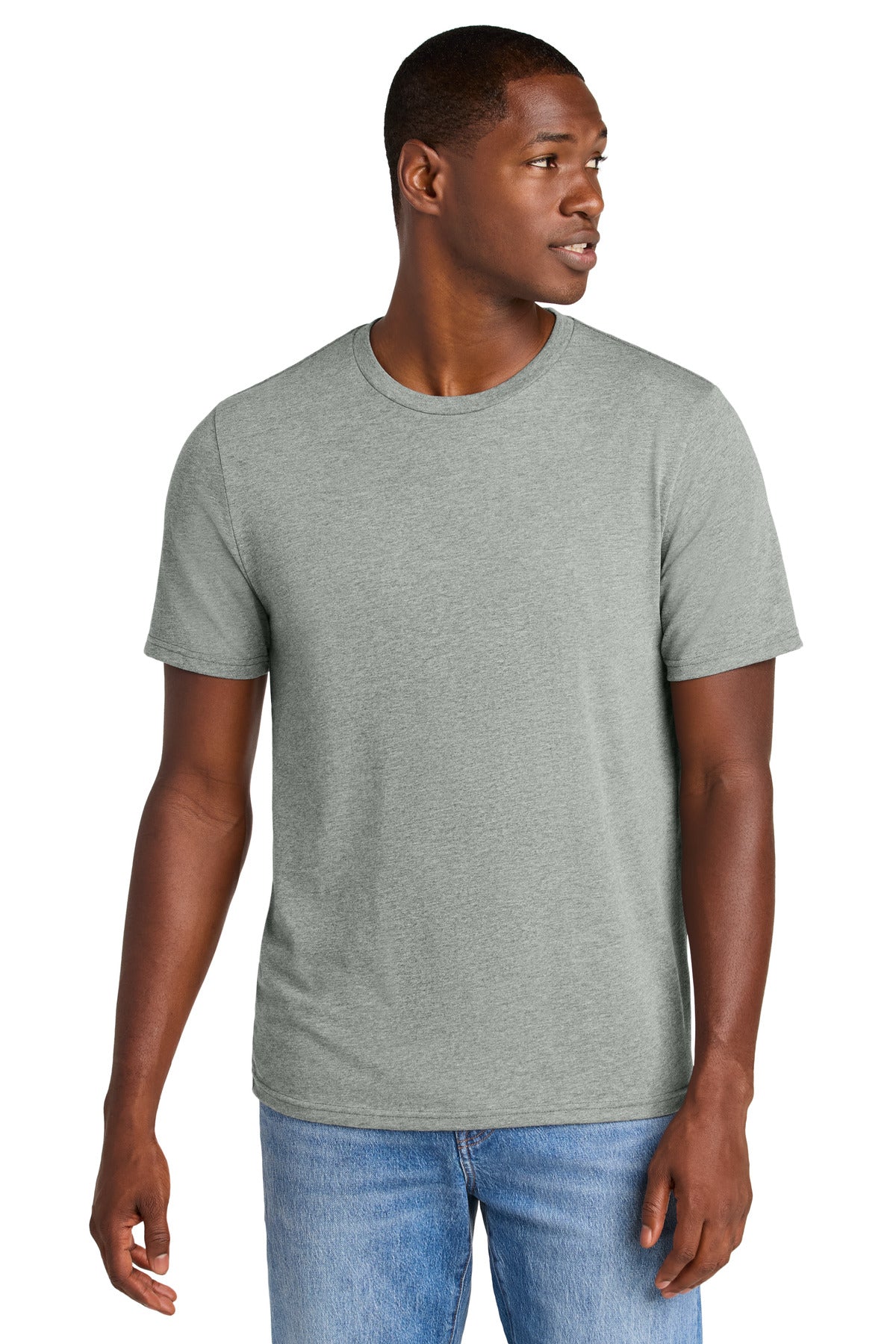 District Perfect Weight CVC Tee - Light Heather Grey