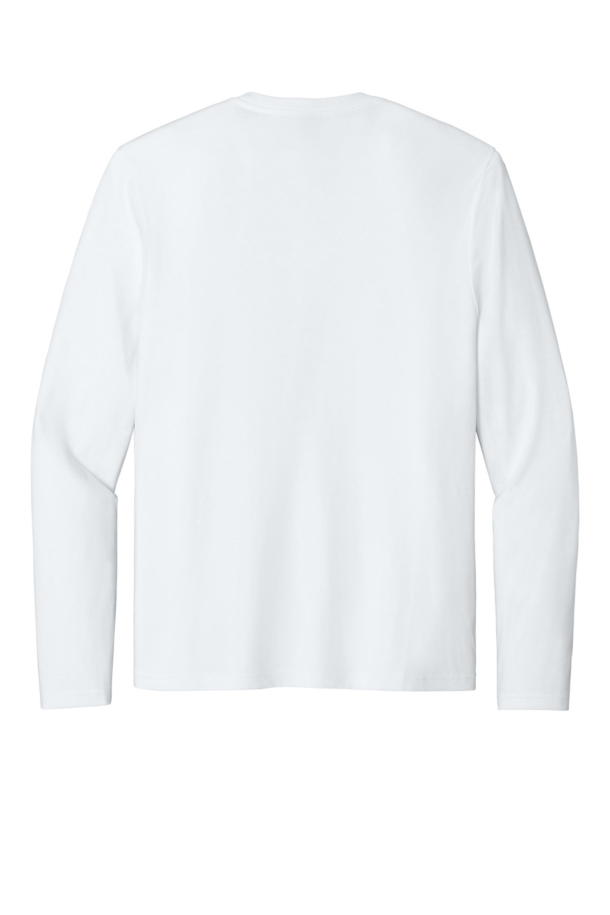 District Perfect Weight CVC Long Sleeve Tee - Bright White