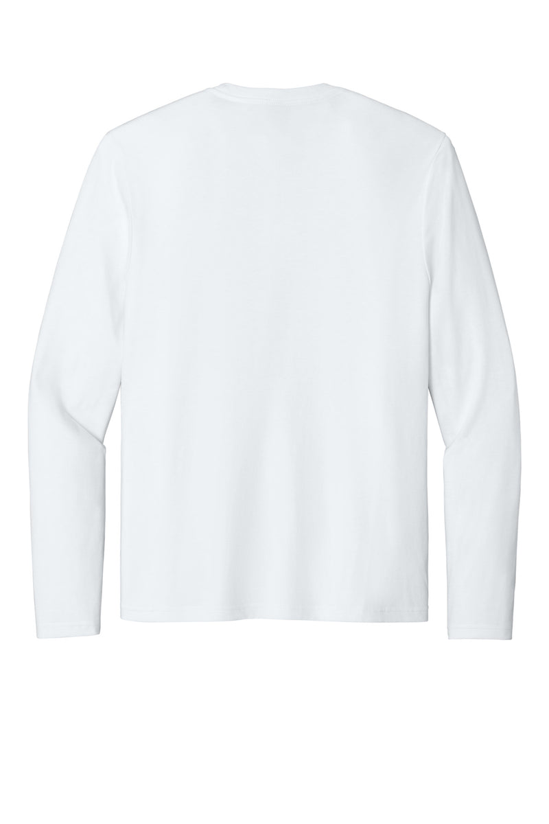 District Perfect Weight CVC Long Sleeve Tee - Bright White