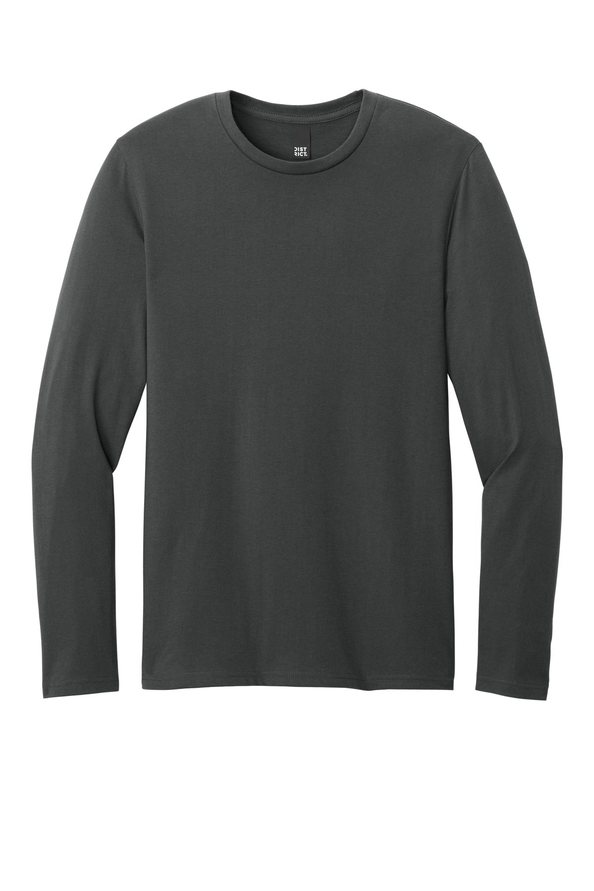 District Perfect Weight CVC Long Sleeve Tee - Charcoal