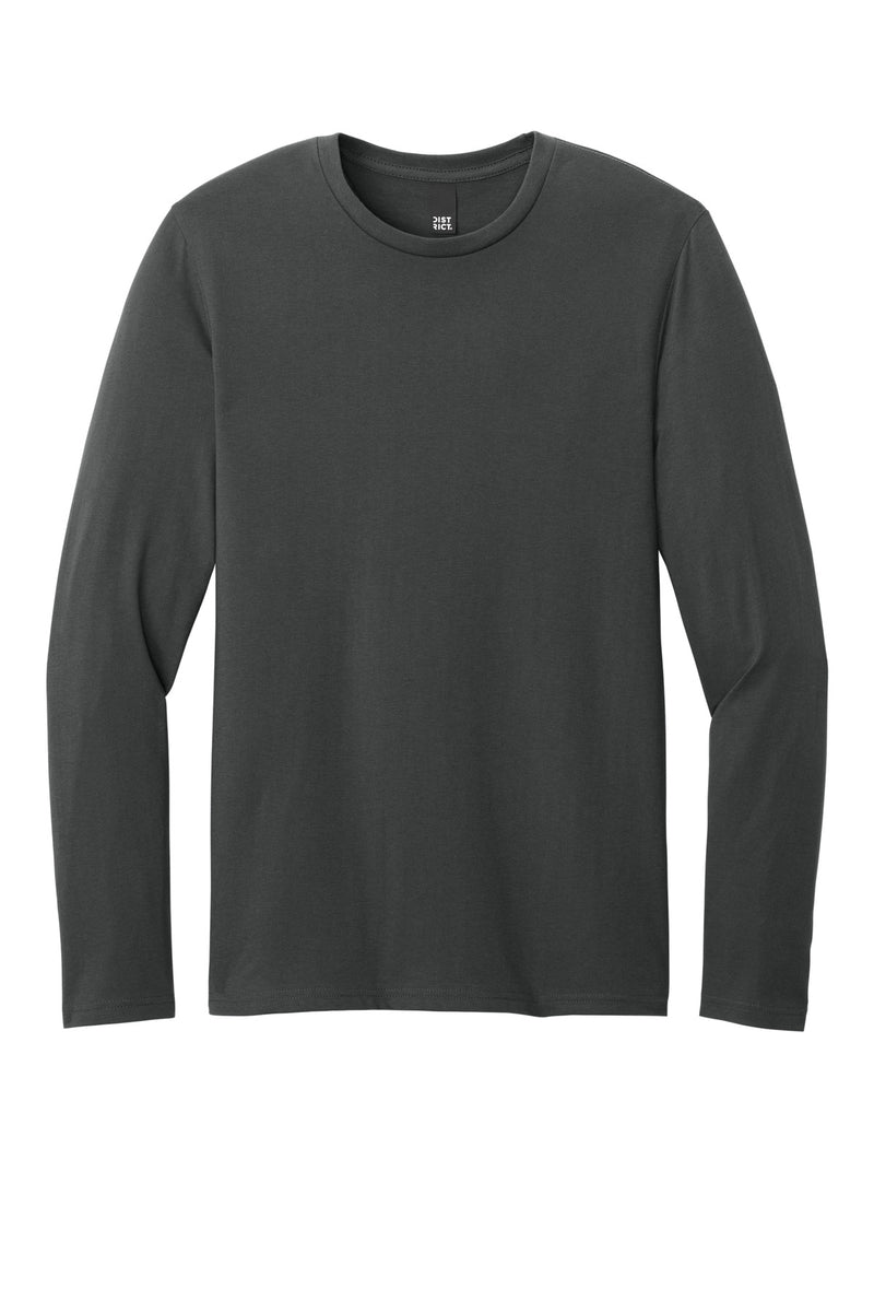District Perfect Weight CVC Long Sleeve Tee - Charcoal