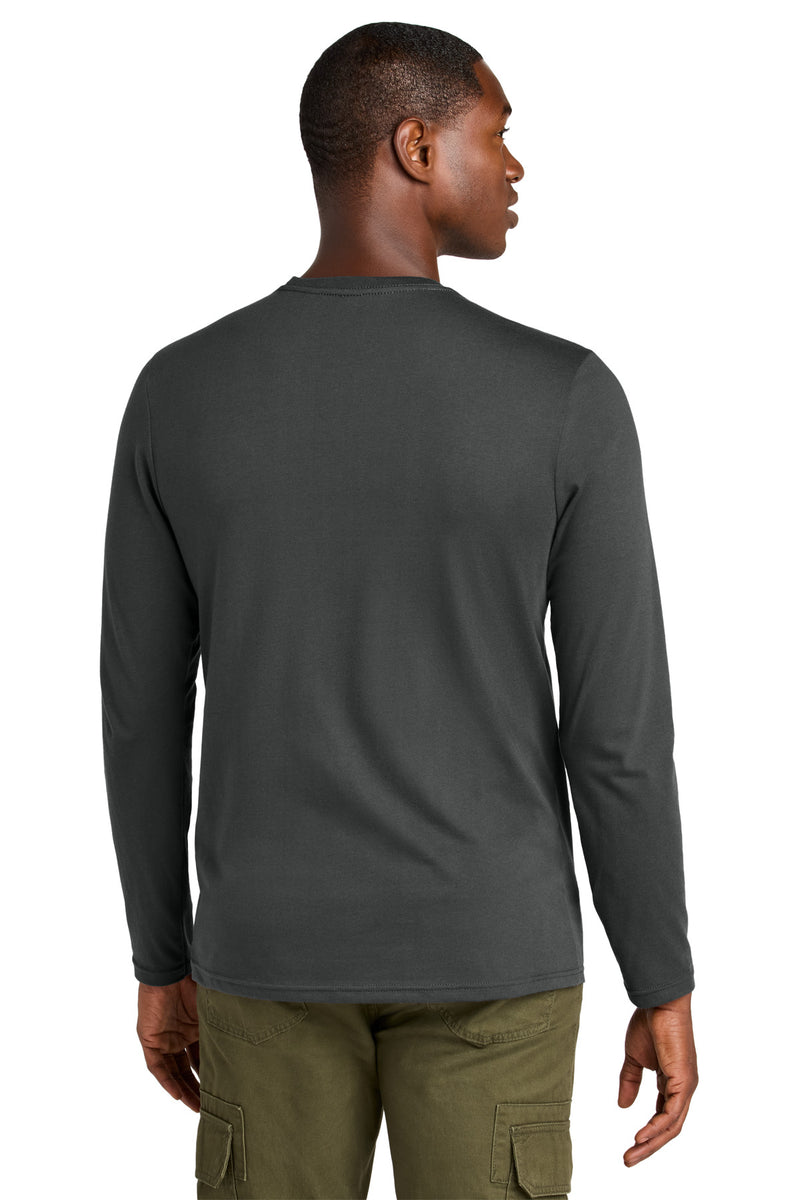 District Perfect Weight CVC Long Sleeve Tee - Charcoal