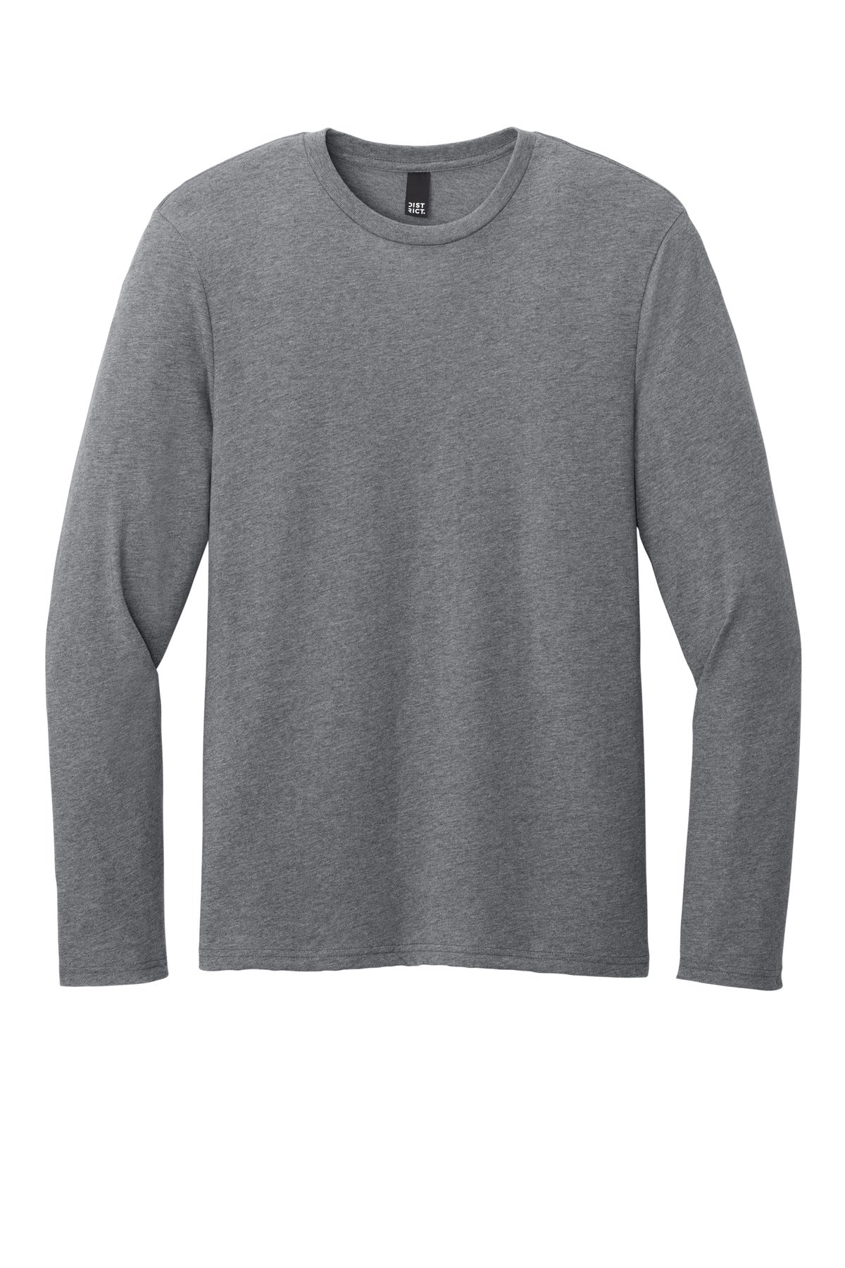 District Perfect Weight CVC Long Sleeve Tee - Graphite Heather