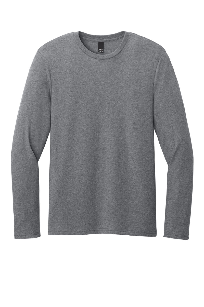 District Perfect Weight CVC Long Sleeve Tee - Graphite Heather