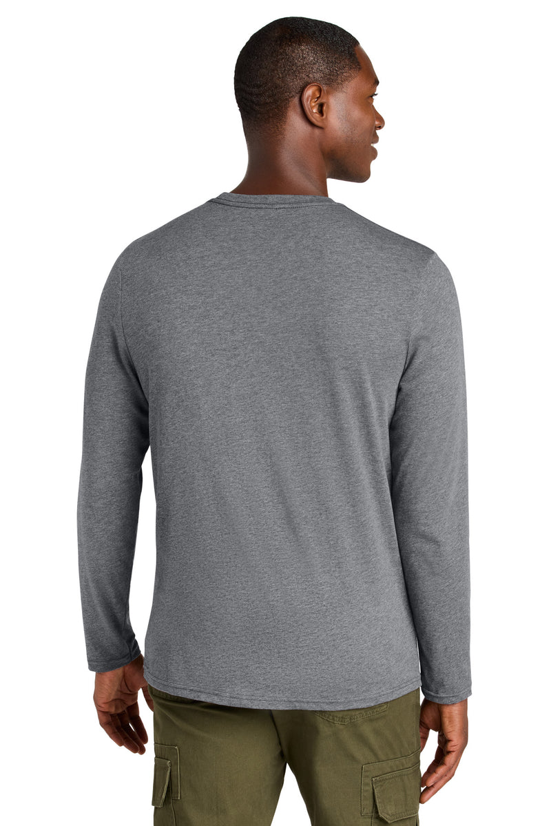 District Perfect Weight CVC Long Sleeve Tee - Graphite Heather