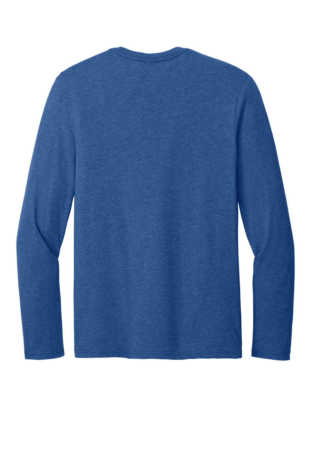 District Perfect Weight CVC Long Sleeve Tee - Heathered Deep Royal