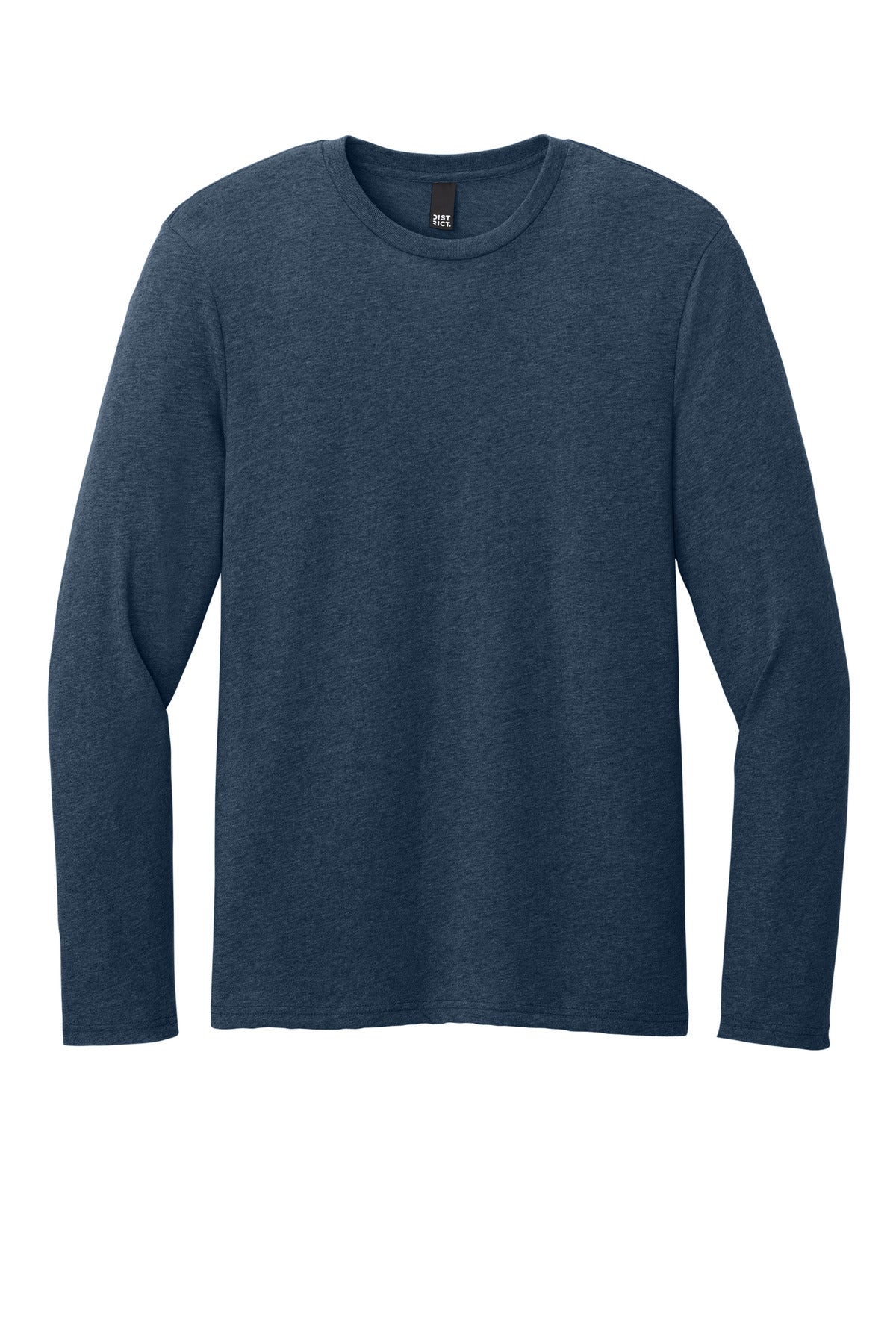 District Perfect Weight CVC Long Sleeve Tee - Heathered Navy