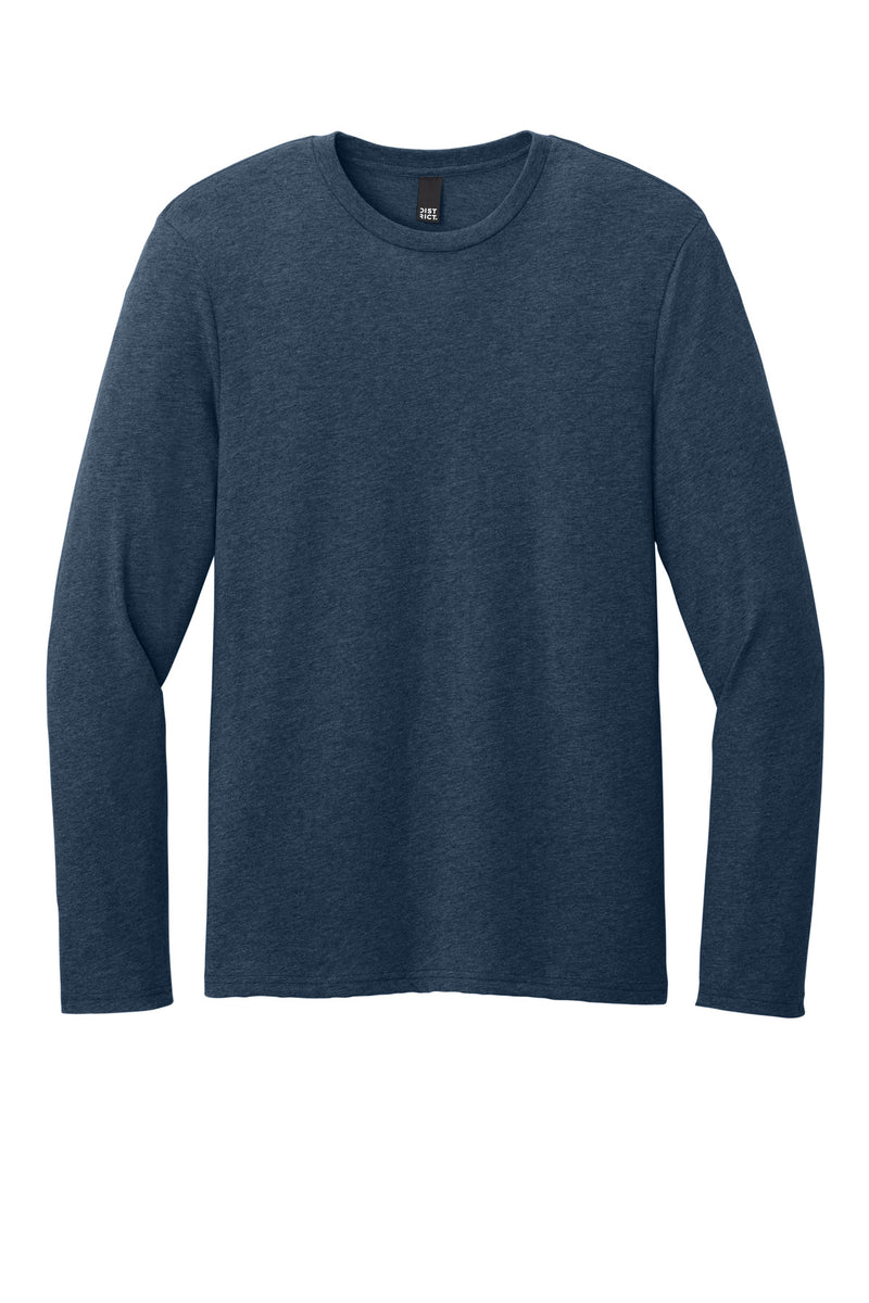 District Perfect Weight CVC Long Sleeve Tee - Heathered Navy