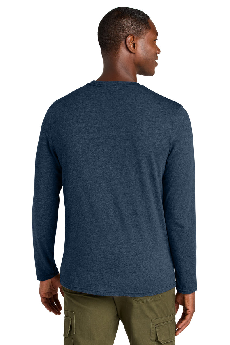 District Perfect Weight CVC Long Sleeve Tee - Heathered Navy