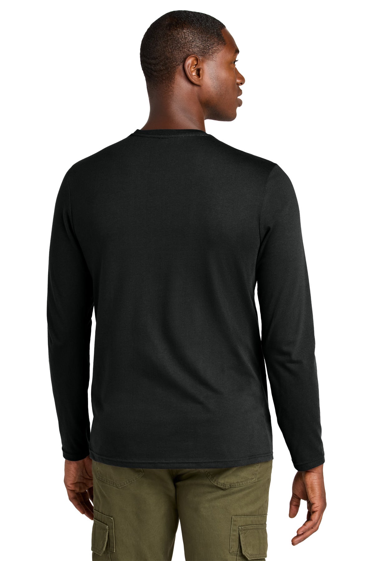 District Perfect Weight CVC Long Sleeve Tee - Jet Black