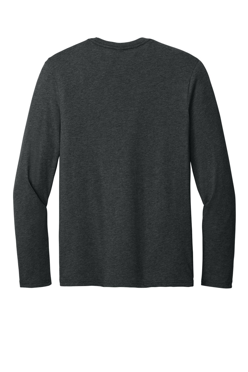 District Perfect Weight CVC Long Sleeve Tee - Jet Black Heather