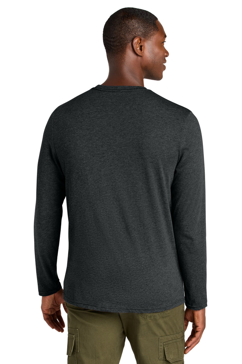 District Perfect Weight CVC Long Sleeve Tee - Jet Black Heather