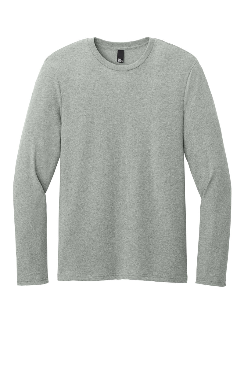 District Perfect Weight CVC Long Sleeve Tee - Light Heather Grey